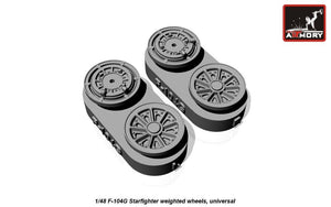 Armory Models AW48312 F-104G Starfighter wheels (w/ optional nose wheels) 1/48 – zdjęcie 3