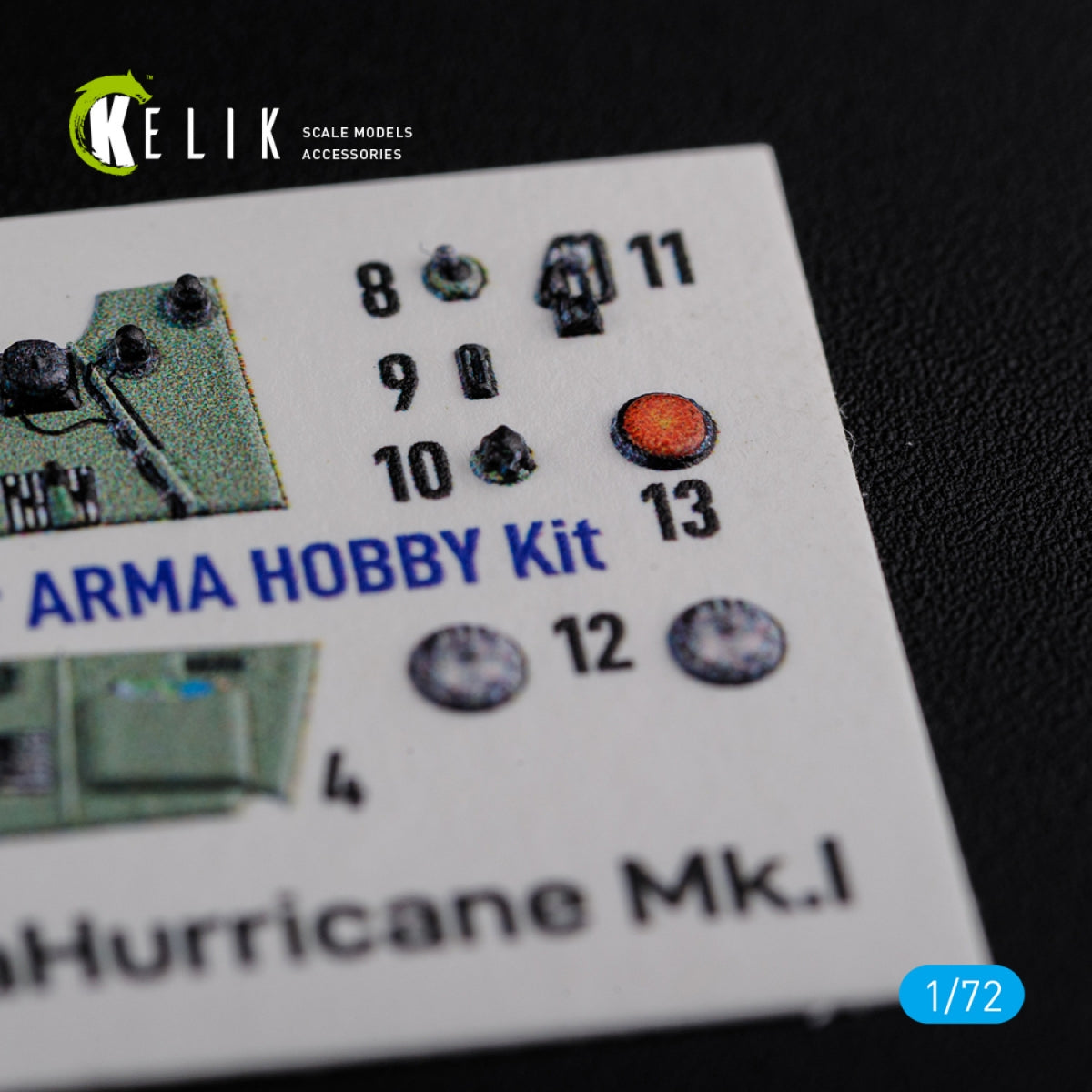 Décalcomanies 3D intérieures KELIK K72115 Sea Hurricane Mk I pour maquette Arma Hobby au 1/72  – image 6