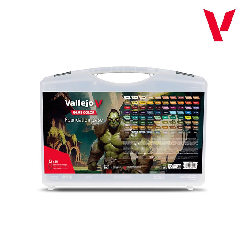 Vallejo 72180 Foundation Case - Game Color Set ( Painting Guide ) 80x18ml