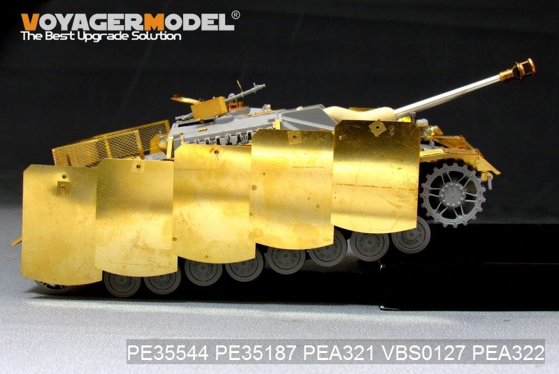 Voyager Model PEA321 WWII German StuG.IV Pivot-Mounting Swinging Type Hull Side Armour Skirts (For DRAGON) 1/35 – zdjęcie 7