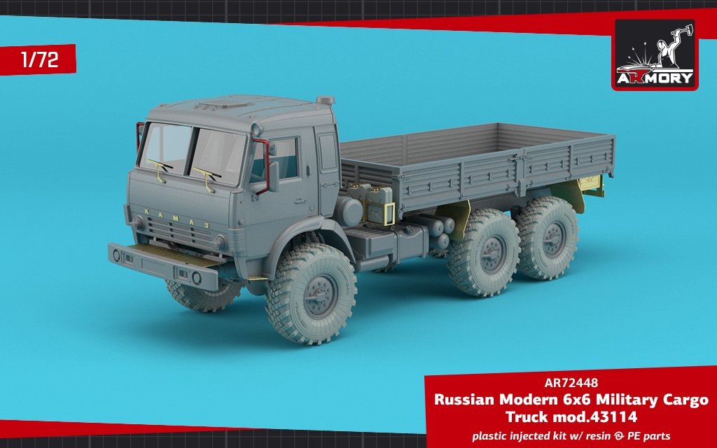 Armory Models 72448-R Camion cargo militaire russe moderne 6×6 mod.43114 1/72 – image 5