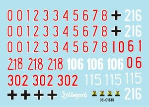 Star Decals 35-C1335 Tiger I. sPzAbt 502 # 3. Early / Mid production Tigers 1944-45. 1/35 – Bild 2