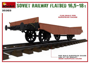 MiniArt 35303 Soviet Railway Flatbed 16,5-18t 1/35 – immagine 7