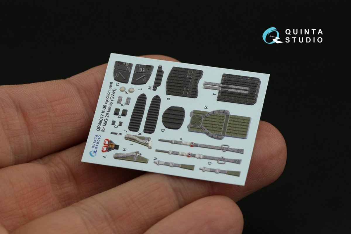 Quinta Studio QR48017 K-36 ejection seat for MiG-29 family ( GWH ) 1/48 – Bild 6