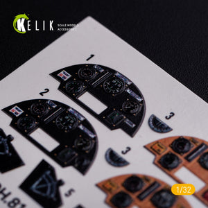 KELIK K32021 DH.81A Tiger Moth - Interior 3D Decal for ICM kit 1/32 – Bild 7