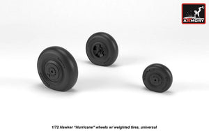Armory Models AW72416 Hawker Hurricane wheels w/ weighted tires 1/72 – zdjęcie 3