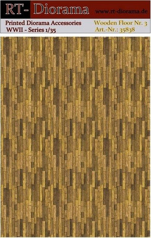 RT-Diorama 35838 Printed Accessories: Wooden Floor No.3 1/35