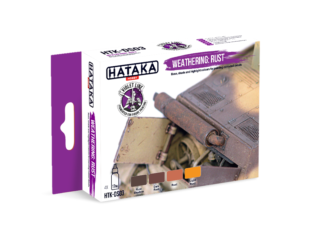 Hataka HTK-DS03 Weathering: Rust 4x17ml – immagine 2