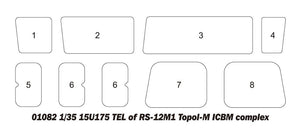 Trumpeter 01082 15U175 TEL of RS-12M1 Topol-M ICBM complex 1/35 – immagine 28