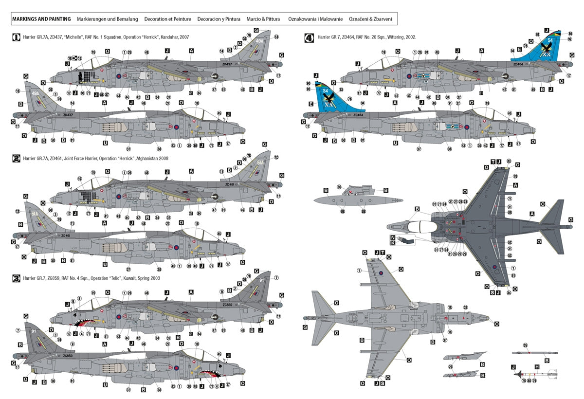 Hobby 2000 48043 Harrier GR.7 ( Hasegawa + CARTOGRAF + MASKI ) 1/48 – Bild 3