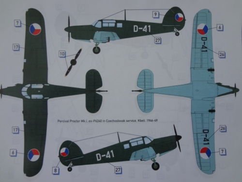 Dora Wings 72003 Percival Proctor Mk.1 Czechoslovakia 1/72 – image 2