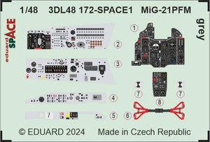 Eduard 3DL48172 MiG-21PFM gray SPACE EDUARD 1/48 – image 4