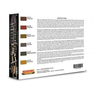 Lifecolor CS21 Acrylic paint set Rail Weathering 6x22ml – imagen 2
