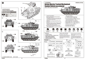 Trumpeter 07102 British Warrior Tracked Mechanised Combat Vehicle up-armored 1/72 – Bild 3