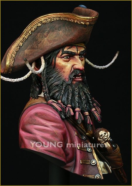 Young Miniatures YH1823 BLACK BEARD 1718 Queen Anne&amp;#39;s Revenge 1/10 – imagen 9
