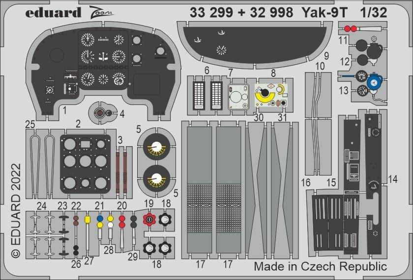 Eduard BIG33144 Yak-9T ICM 1/32 – Bild 4