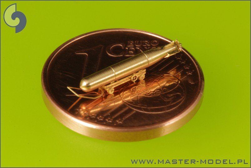 Master SM-350-072 USN Airborne torpedoes Mark 13 (22.4in) with trolleys - early type (10 pcs) – Bild 6