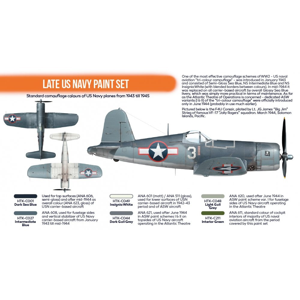Hataka HTK-CS05.2 Late US Navy paint set – Bild 3