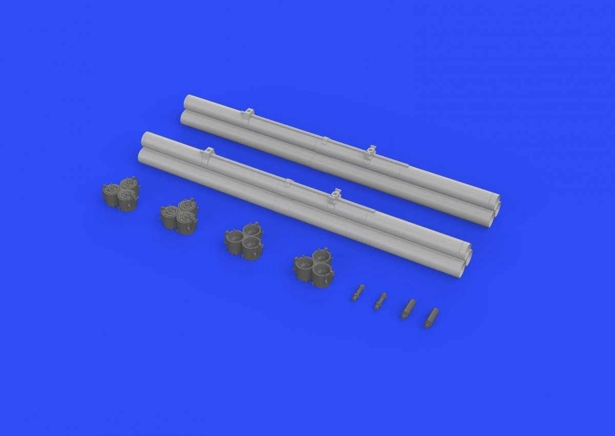 Eduard 632089 Bazooka rocket launchers for P-47 HASEGAWA 1/32 – Bild 2