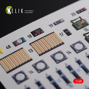 KELIK K48093 CH-47F interior 3D decals for Italeri kit 1/48 – immagine 10