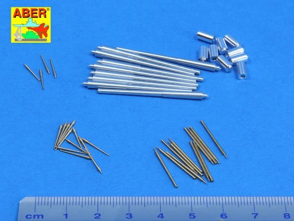 Aber 350L-67 Set of barrels for Italian Battleship: RN Roma 381mm x 9, 152mm x 12, 90mm x 12 1/350 – zdjęcie 2