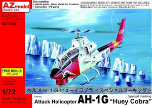 AZmodel AZ7418 Hélicoptère d&amp;#39;attaque AH-1G « Huey Cobra » version tardive, marquage spécial, échelle 1/72