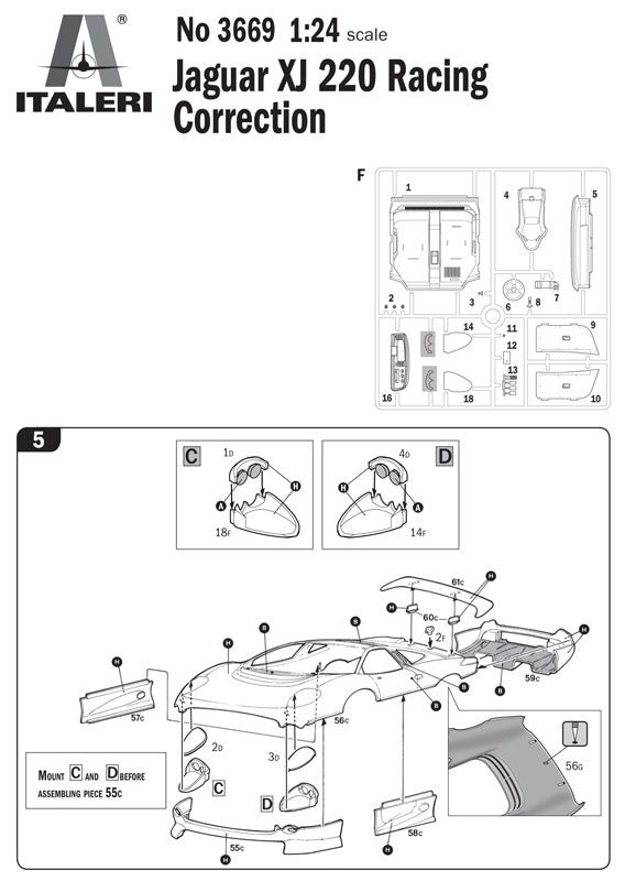 Italeri 3669 Jaguar XJ 220 Racing 1/24 – Bild 5