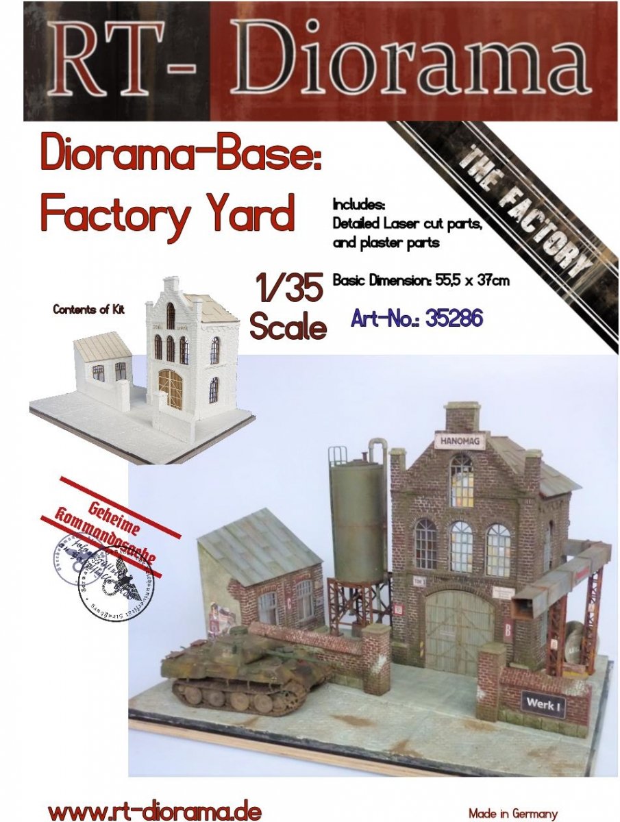 RT-Diorama 35286 Diorama-Base: &amp;quot;Factory Yard&amp;quot; 1/35