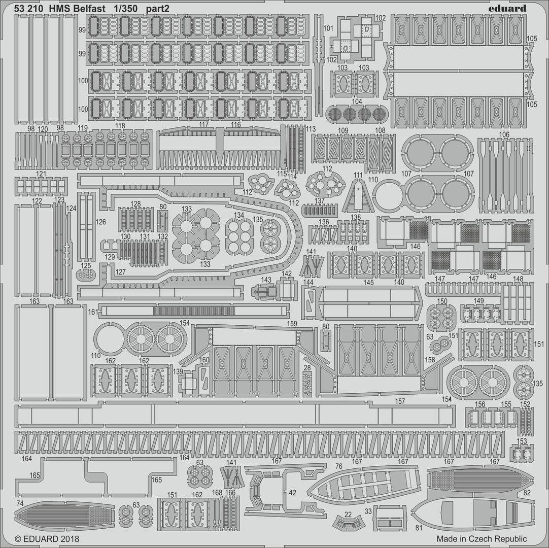 Eduard 53210 HMS Belfast TRUMPETER 1/350 – Bild 2