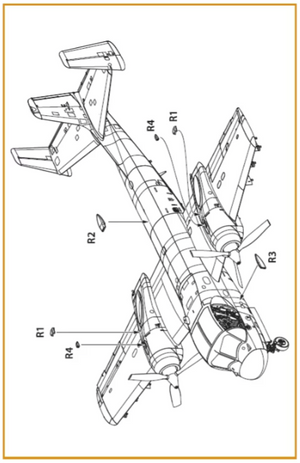 Clear Prop! CPA72048 OV-1 A/B/C/D Mohawk air intakes for CP kit 1/72 – imagen 3