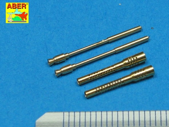 Aber A32006 Set of 2 barrels for German 13mm aircraft machine guns MG 131 (middle type) 1/32 – immagine 2