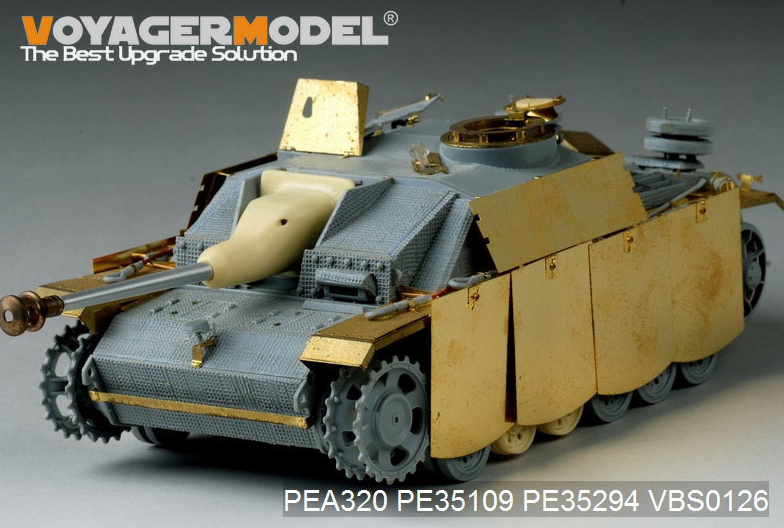 Maquette Voyager PEA320 StuG.III Ausf.G allemand de la Seconde Guerre mondiale, version finale, jupes de blindage latérales pivotantes (pour DRAGON), échelle 1/35 – image 2