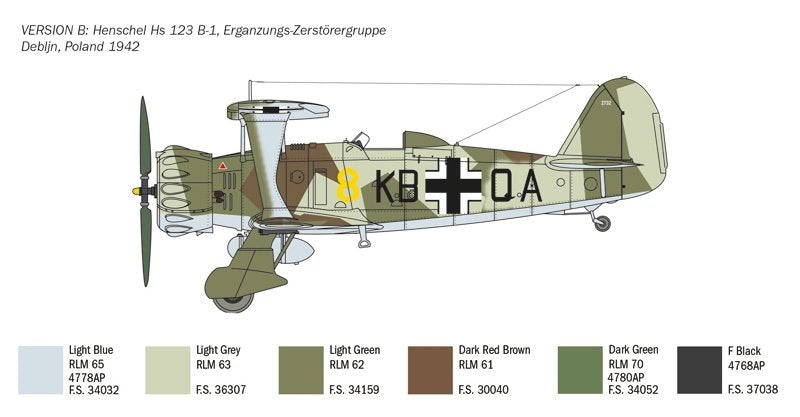 Italeri 2819 HENSCHEL HS 123 1/48 – Bild 4
