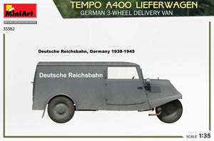 MiniArt 35382 TEMPO A400 LIEFERWAGEN. GERMAN 3-WHEEL DELIVERY VAN 1/35 – Bild 5