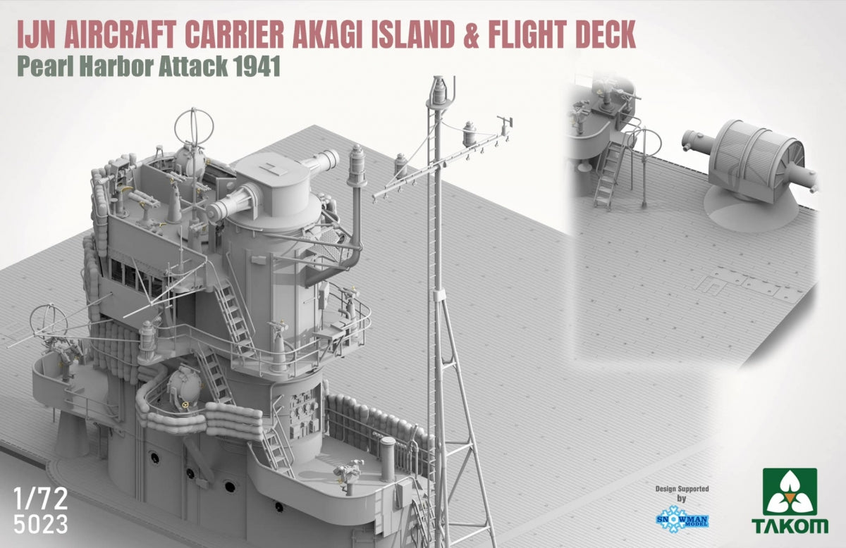 Takom 5023 IJN Aircraft Carrier Akagi - Island And Flight Deck, Pearl Harbor Attack 1941 1/72 – Bild 2