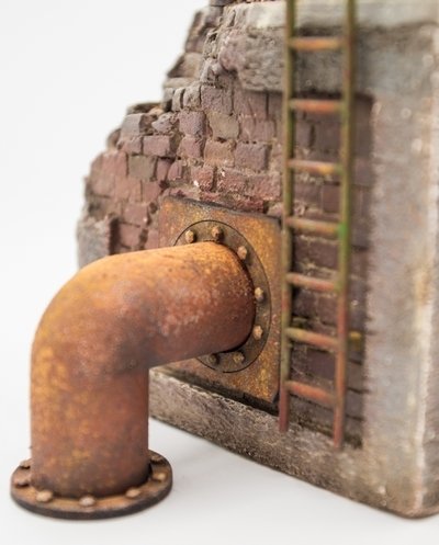 RT-Diorama 35300 Cheminée d&amp;#39;usine en ruine 1/35 – image 7