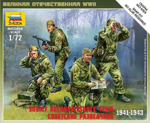 Zvezda 6137 Équipe de reconnaissance soviétique (1941-1943) Série Art de la tactique (1/72)