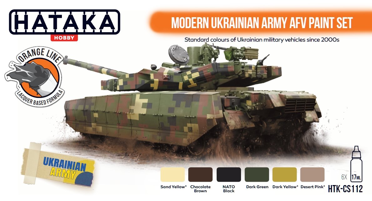Hataka HTK-CS112 Modern Ukrainian Army AFV paint set (6x17ml) – image 2