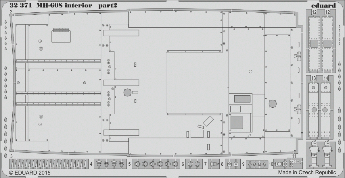 Eduard 32371 MH-60S interior 1/35 ACADEMY – image 2