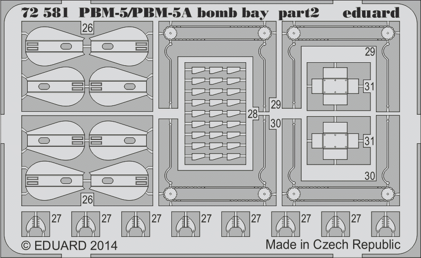 Eduard 72581 Baie à bombes PBM-5/PBM-5A 1/72 MINICRAFT
