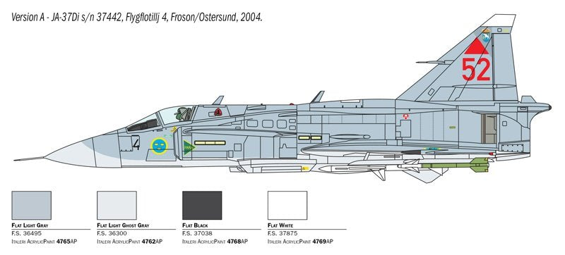 Italeri 2785 SAAB JA 37/AJ 37 VIGGEN 1/48 – immagine 2