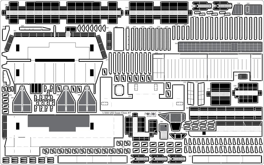 Pontos 35004F1 USS CV-10 Yorktown 1944 Detail Up Set 1/350 – Bild 18