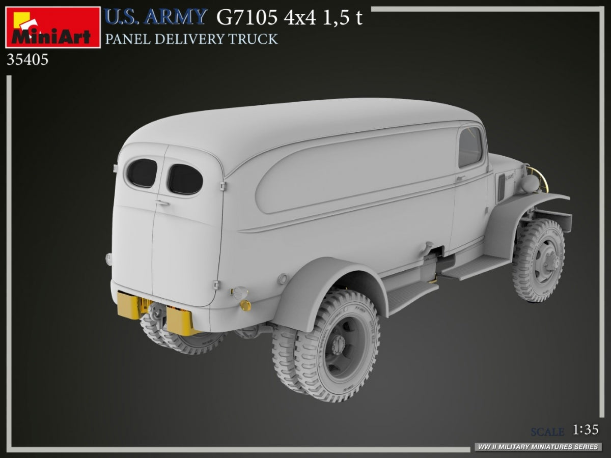 MiniArt 35405 U.S. ARMY G7105 4х4 1,5 t PANEL DELIVERY TRUCK 1/35 – immagine 22