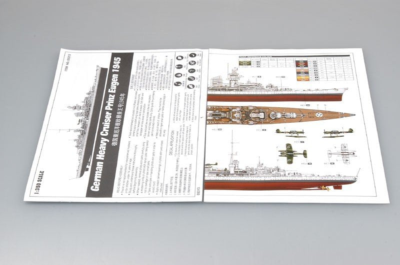 Trumpeter 05313 German Heavy Cruiser Prinz Eugen 1945 1/350 – immagine 8