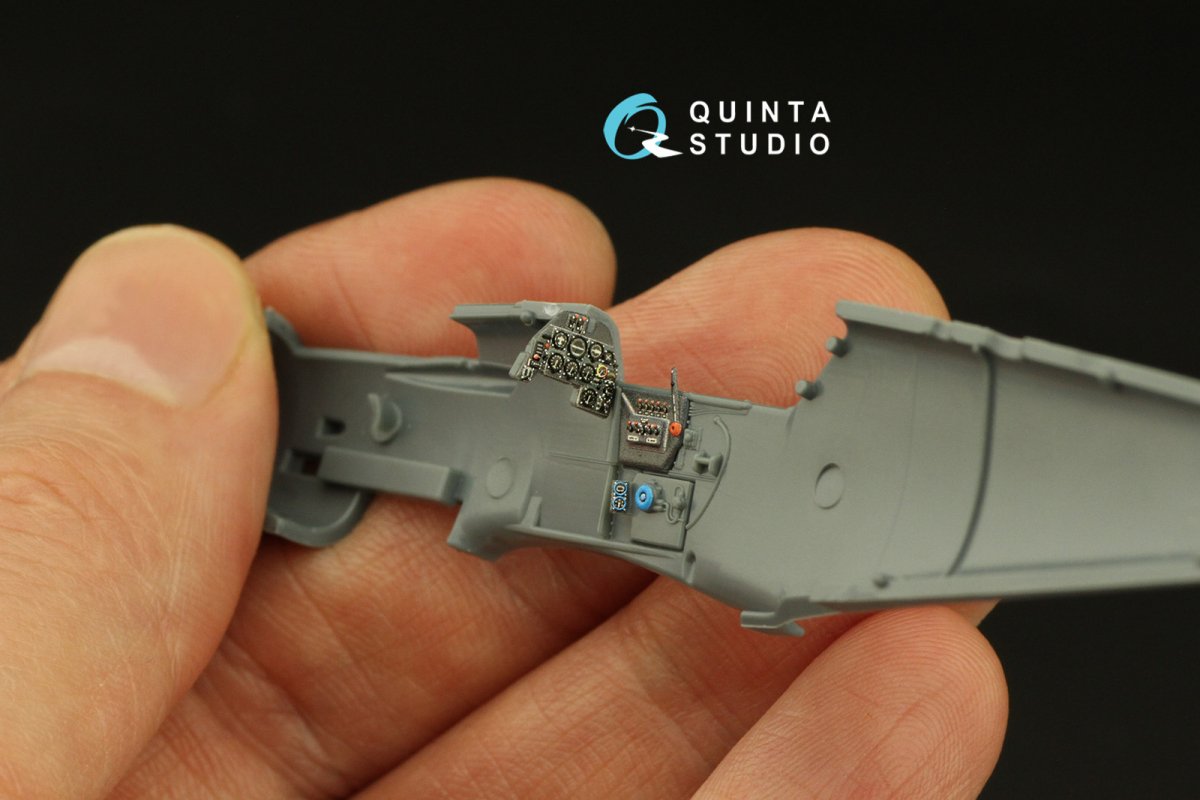 Intérieur imprimé en 3D et coloré sur papier décalcomanie Quinta Studio QD72063 Avia S-199 (Eduard) 1/72 – image 9