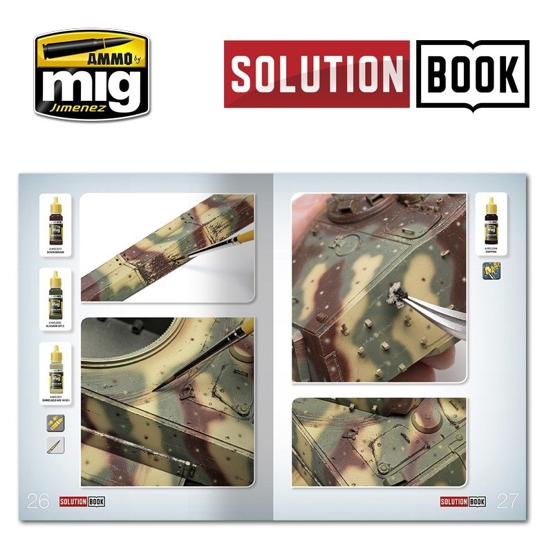 AMMO of Mig Jimenez 6503 SOLUTION BOOK. HOW TO PAINT WWII GERMAN LATE (Multilingual) – immagine 2