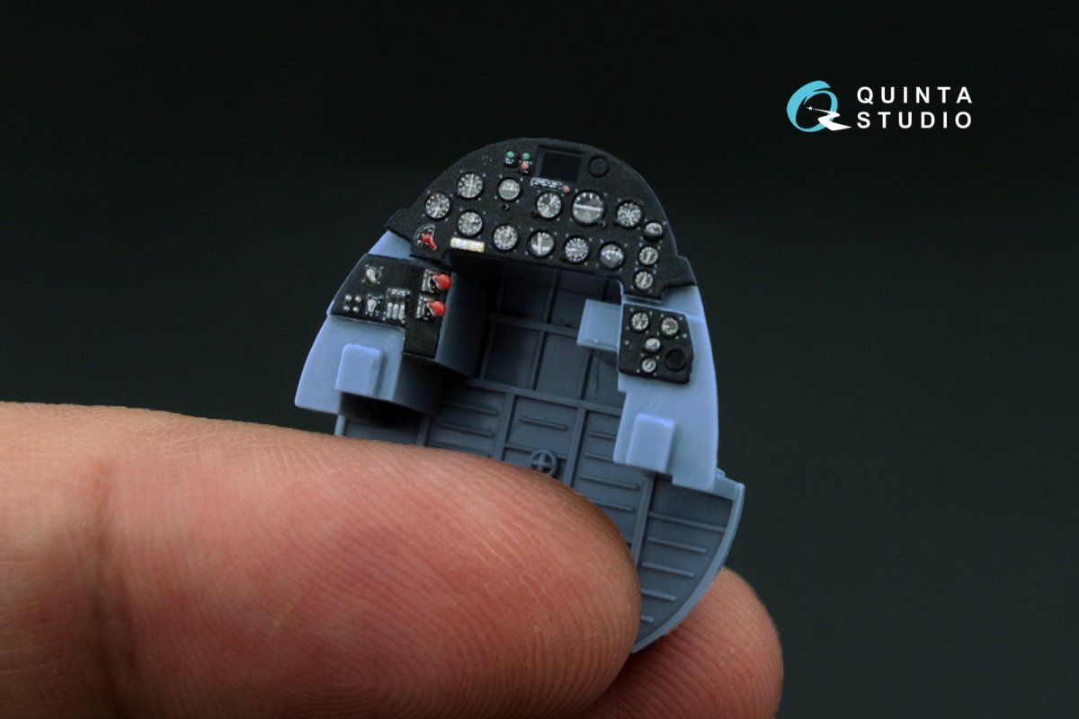 Quinta Studio QD48111 F4U-1A Corsair 3D-Printed &amp;amp; coloured Interior on decal paper (for Tamiya kit) 1/48 – Bild 5
