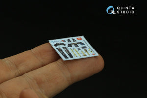 Quinta Studio QD72041 Fw 190A-8 3D-Printed &amp;amp; coloured Interior on decal paper (Eduard) 1/72 – immagine 5