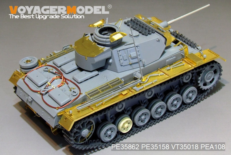 Voyager Model PE35862 WWII German Pz.KPfw.III Ausf.L basic For DRAGON 6387 1/35 – zdjęcie 6