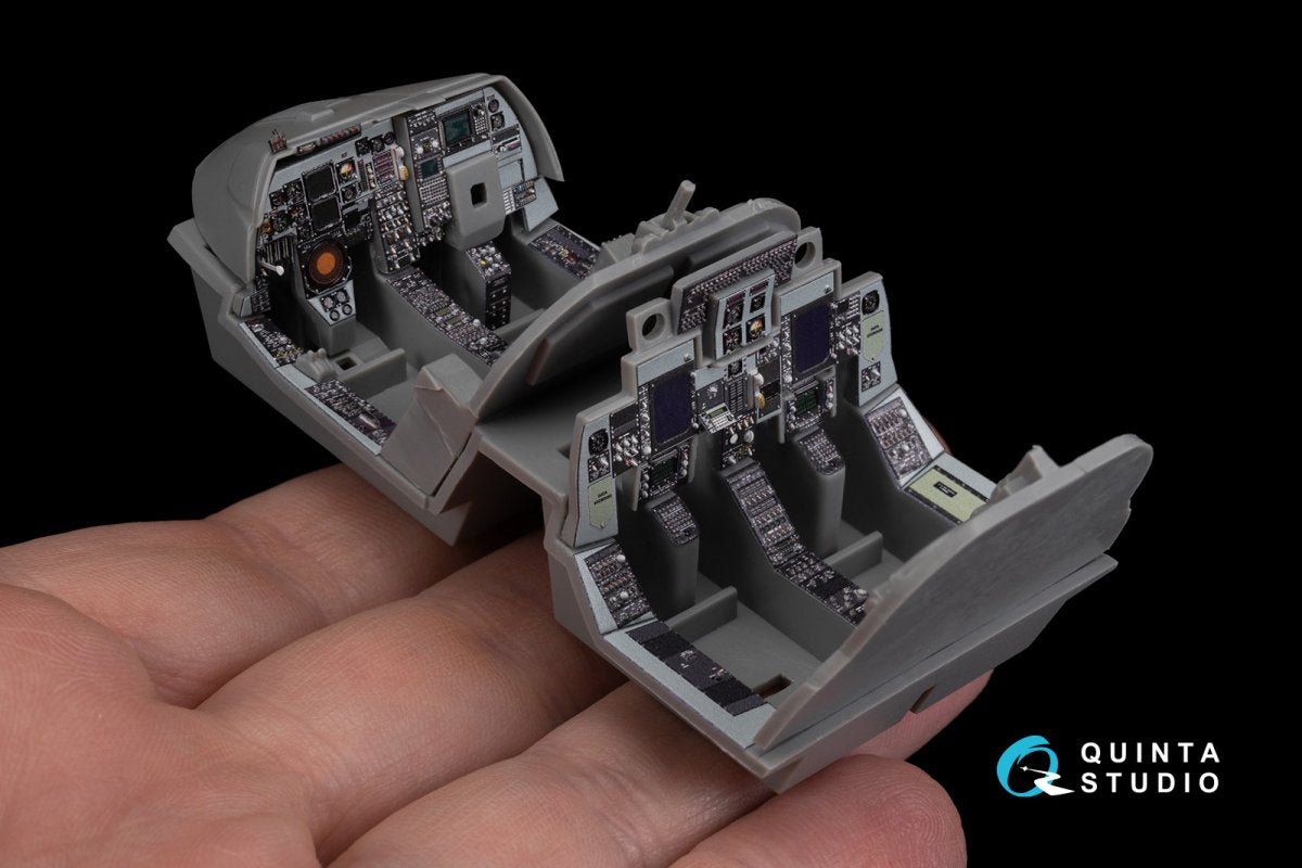 Quinta Studio QD48270 EA-6B Prowler (ICAP II) 3D-Printed &amp;amp; coloured Interior on decal paper (Kinetic) 1/48 – Bild 13